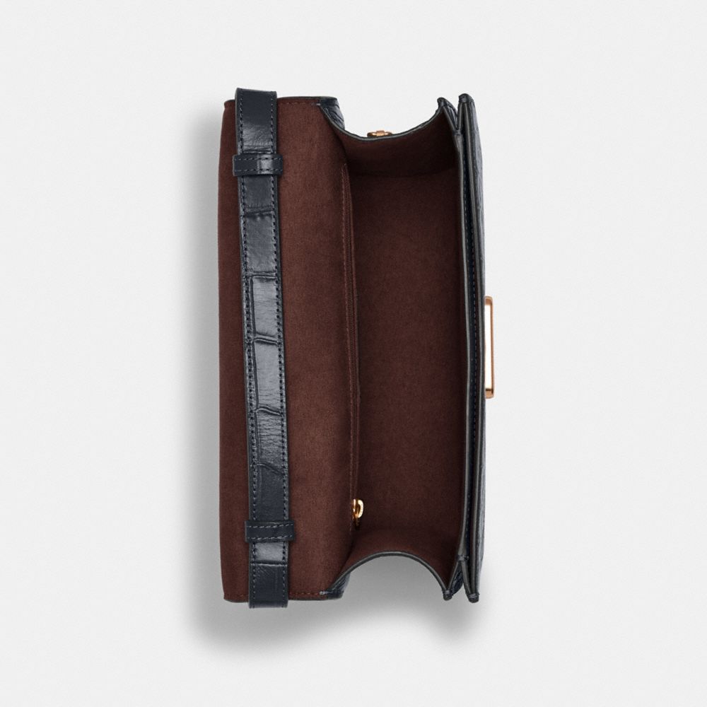 COACH®,Brynn Flap Crossbody Bag,,Inside View,Top View