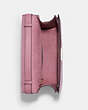 COACH®,BRYNN FLAP CROSSBODY BAG,Crossgrain Leather,Medium,Gold/True Pink,Inside View,Top View