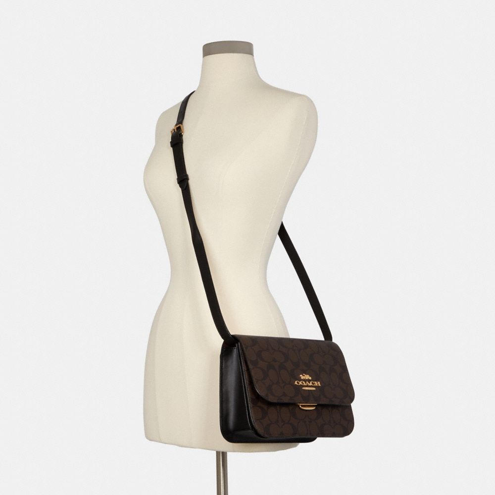 COACH®,Brynn Flap Crossbody Bag In Signature Canvas,,Alternate View
