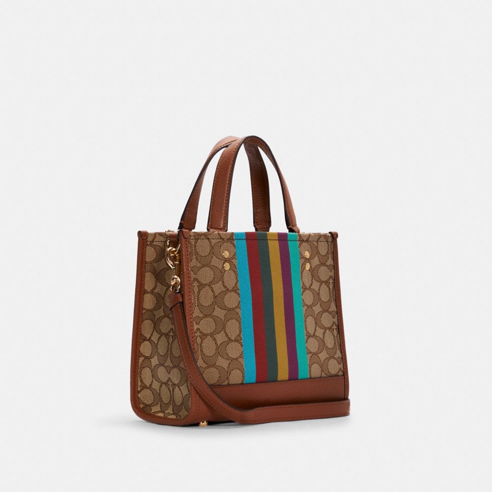 COACH® | Dempsey Tote Bag 22 In Signature Jacquard With Stripe And Coach  Patch