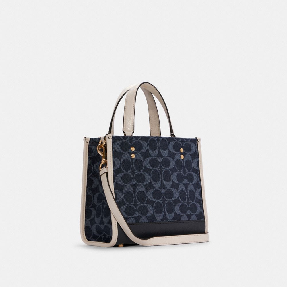 COACH® | Dempsey Tote 22 In Signature Jacquard With Coach Patch