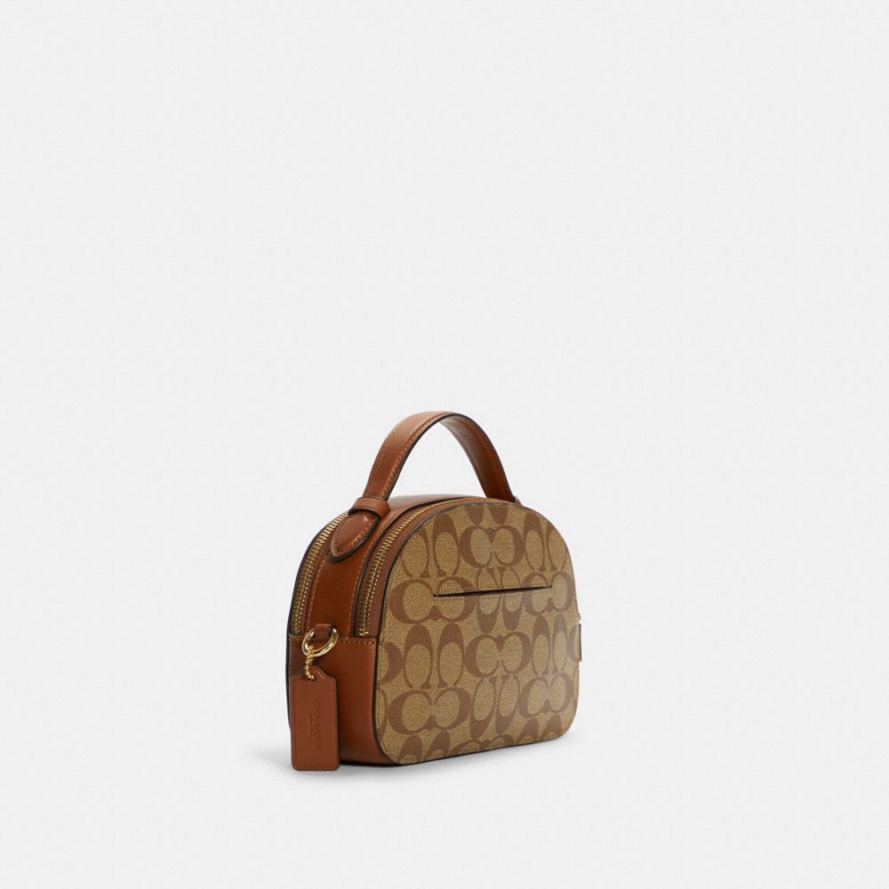 Serena satchel discount in signature canvas