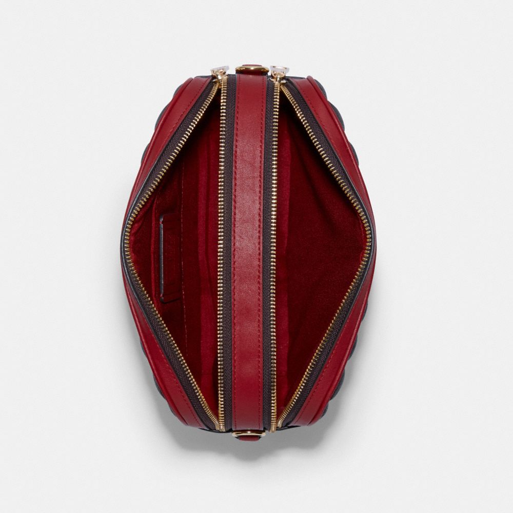 COACH®,Jes Crossbody In Signature Canvas With Quilting,,Inside View,Top View