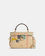 COACH®,COACH X JEAN-MICHEL BASQUIAT KAY CROSSBODY,Small,Gold/Ivory Multi,Front View