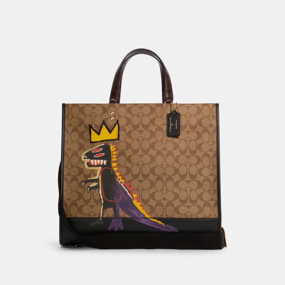 Coach X Jean Michel Basquiat Cabas Dempsey 40 En Toile Signature