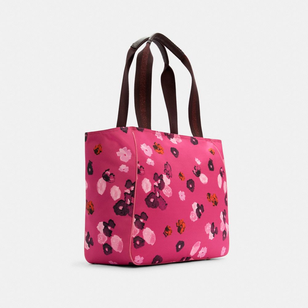 Sac fourre-tout Court à imprimé floral en demi-teinte