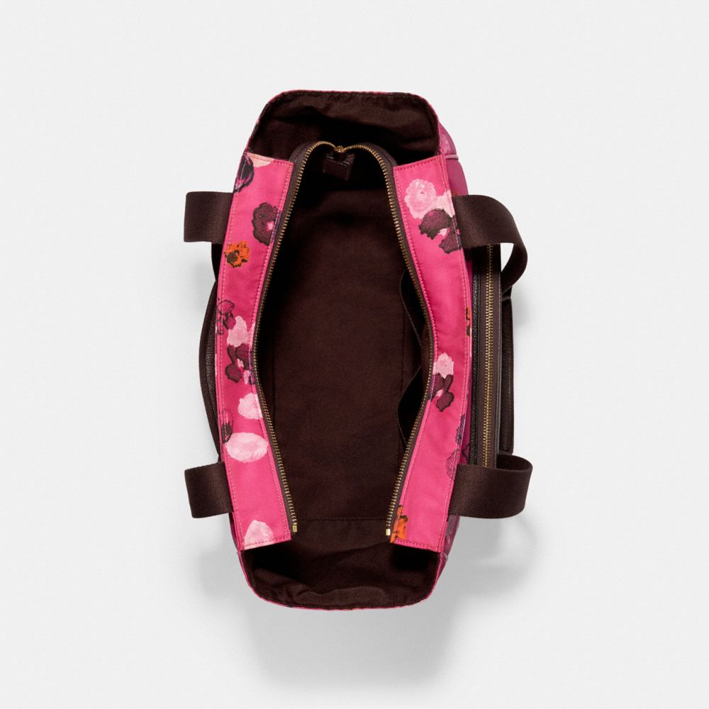 Sac fourre-tout Court à imprimé floral en demi-teinte