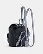 COACH®,PENNIE BACKPACK 22,Medium,Silver/Midnight Multi,Angle View