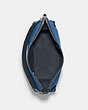 COACH®,PENNIE SHOULDER BAG,Pebble Leather,Large,Silver/Sky Blue Multi,Inside View,Top View