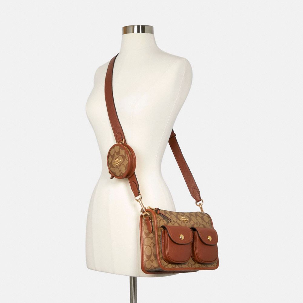 COACH OUTLET®  Pennie Shoulder Bag In Signature Canvas