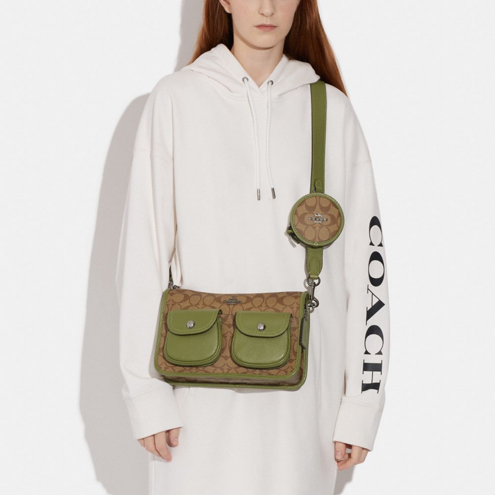 COACH® Outlet  Pennie Crossbody With Coin Case In Signature Canvas