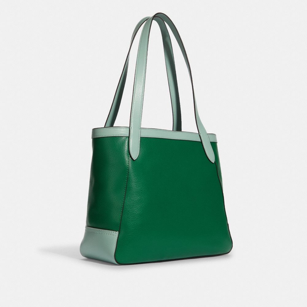 Coach Tote In Colorblock With Horse And Carriage