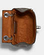 COACH®,CONVERTIBLE MINI BACKPACK,Pebbled Leather,Medium,Silver/Surplus,Inside View,Top View
