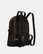COACH®,KENLEY BACKPACK IN SIGNATURE CANVAS,n/a,Large,Gold/Brown Black,Angle View