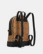 COACH®,KENLEY BACKPACK IN SIGNATURE CANVAS,n/a,Large,Gold/Khaki/Black,Angle View