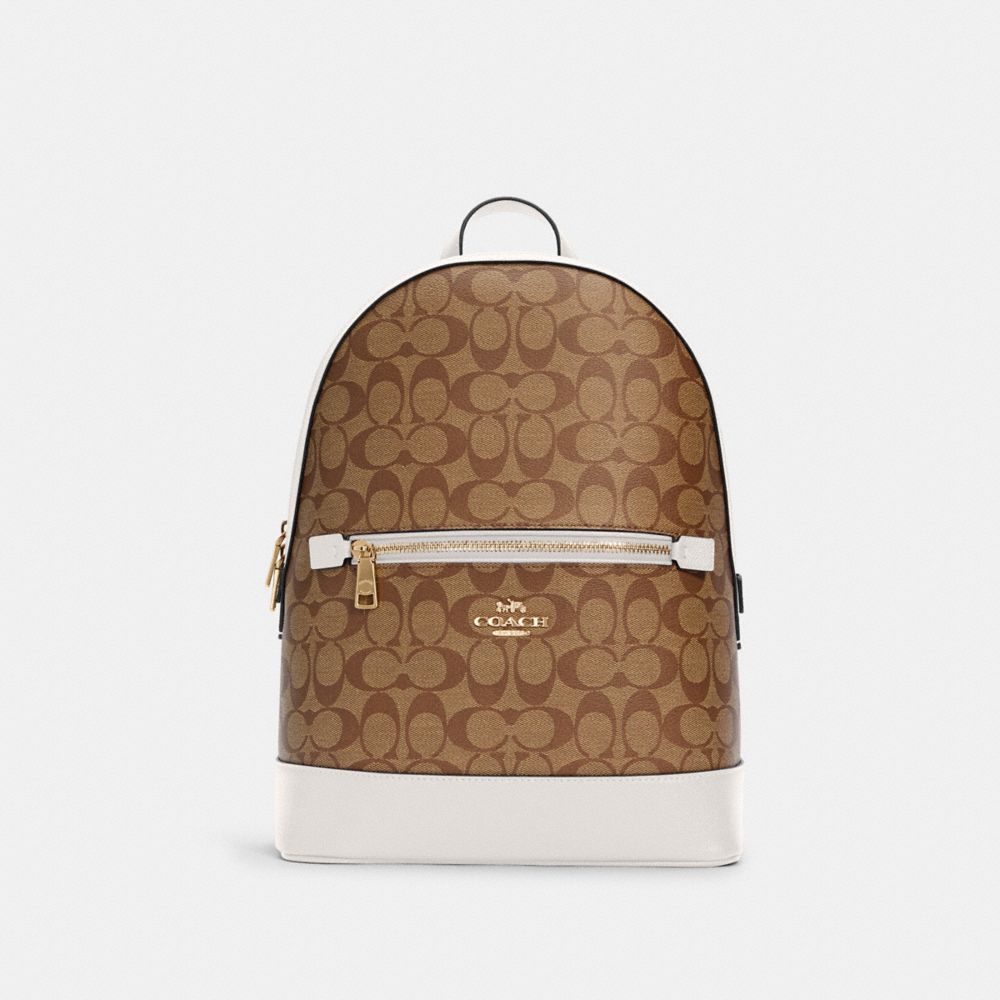 Coach Outlet Track Backpack In Signature Canvas