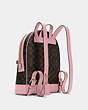 COACH®,KENLEY BACKPACK IN SIGNATURE CANVAS,n/a,Large,Gold/Brown/True Pink,Angle View