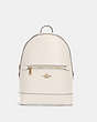 COACH®,KENLEY BACKPACK,Crossgrain Leather,Large,Gold/Chalk,Front View