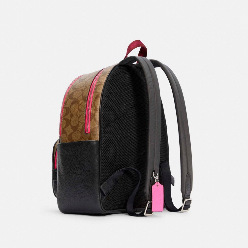 Court Backpack In Signature Canvas With Vintage Rose Print