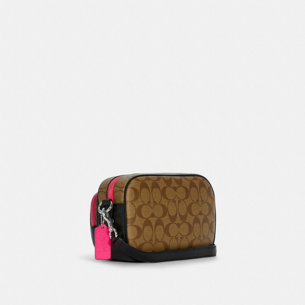 Court Crossbody In Signature Canvas With Vintage Rose Print