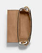 COACH®,KLEO SHOULDER BAG 17,Pebbled Leather,Small,Gold/Chalk,Inside View,Top View