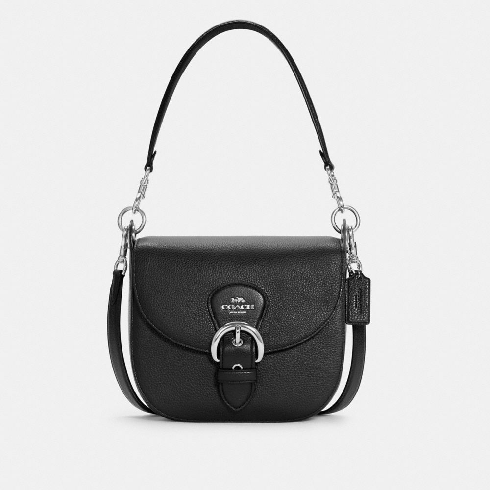 COACH Beat Saddle Bag in Black