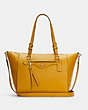 COACH®,KLEO CARRYALL,Pebbled Leather,X-Large,Gold/Flax,Front View