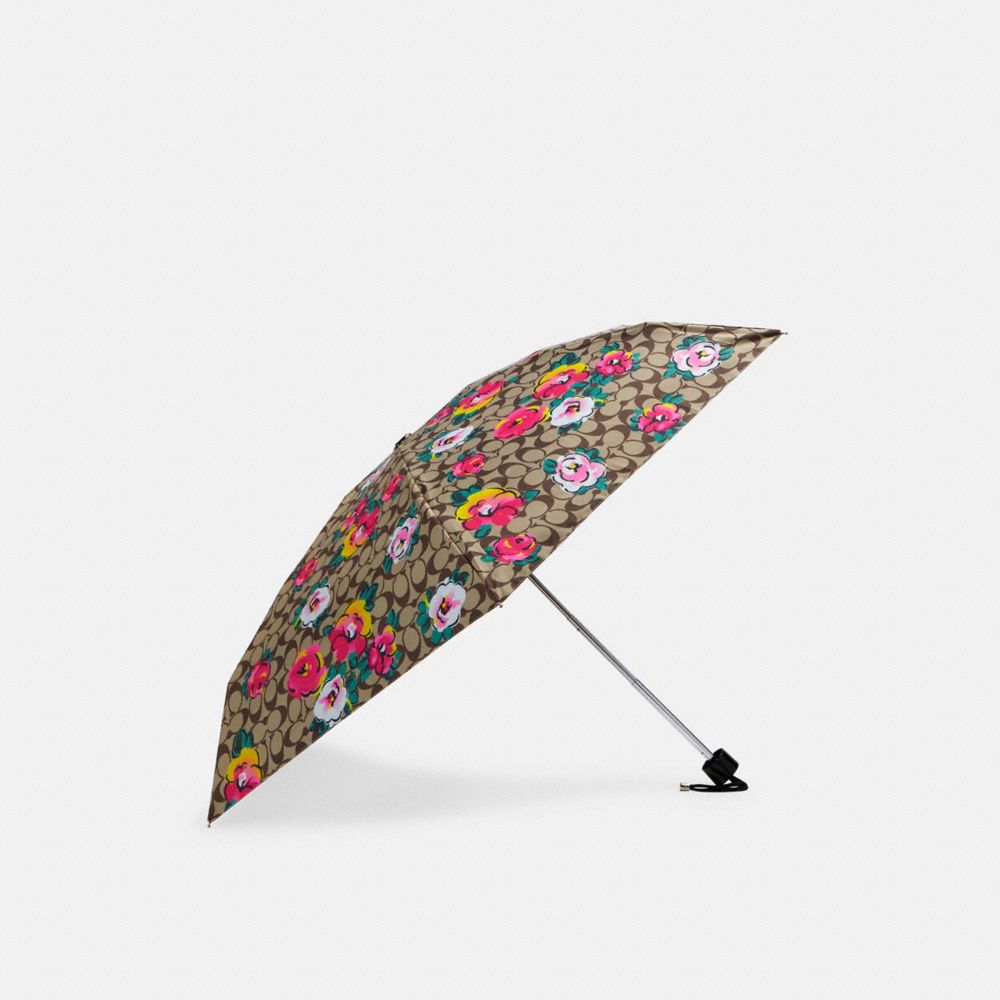 Uv Protection Mini Umbrella In Signature Vintage Rose Print
