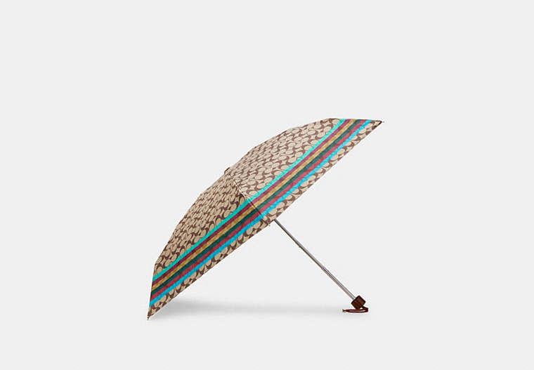 Uv Protection Mini Umbrella In Signature Stripe Print