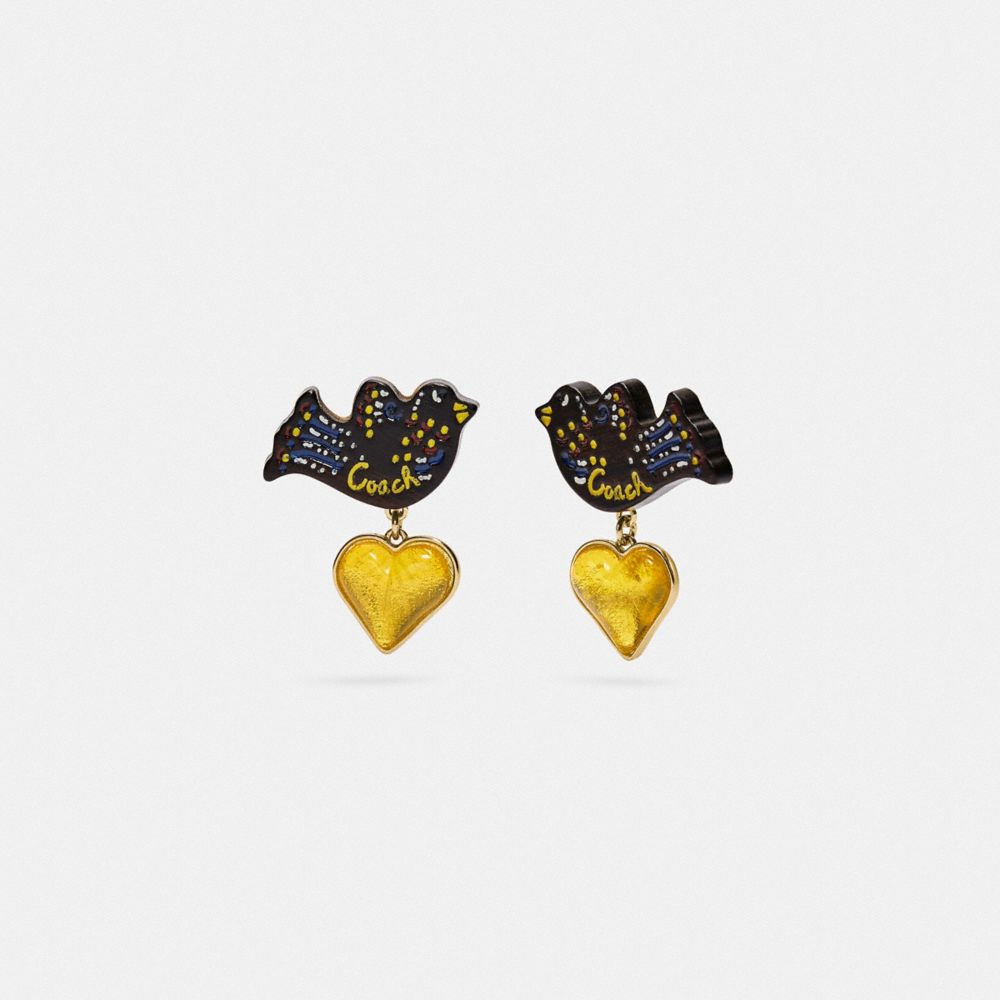 COACH® | Bird Heart Earrings