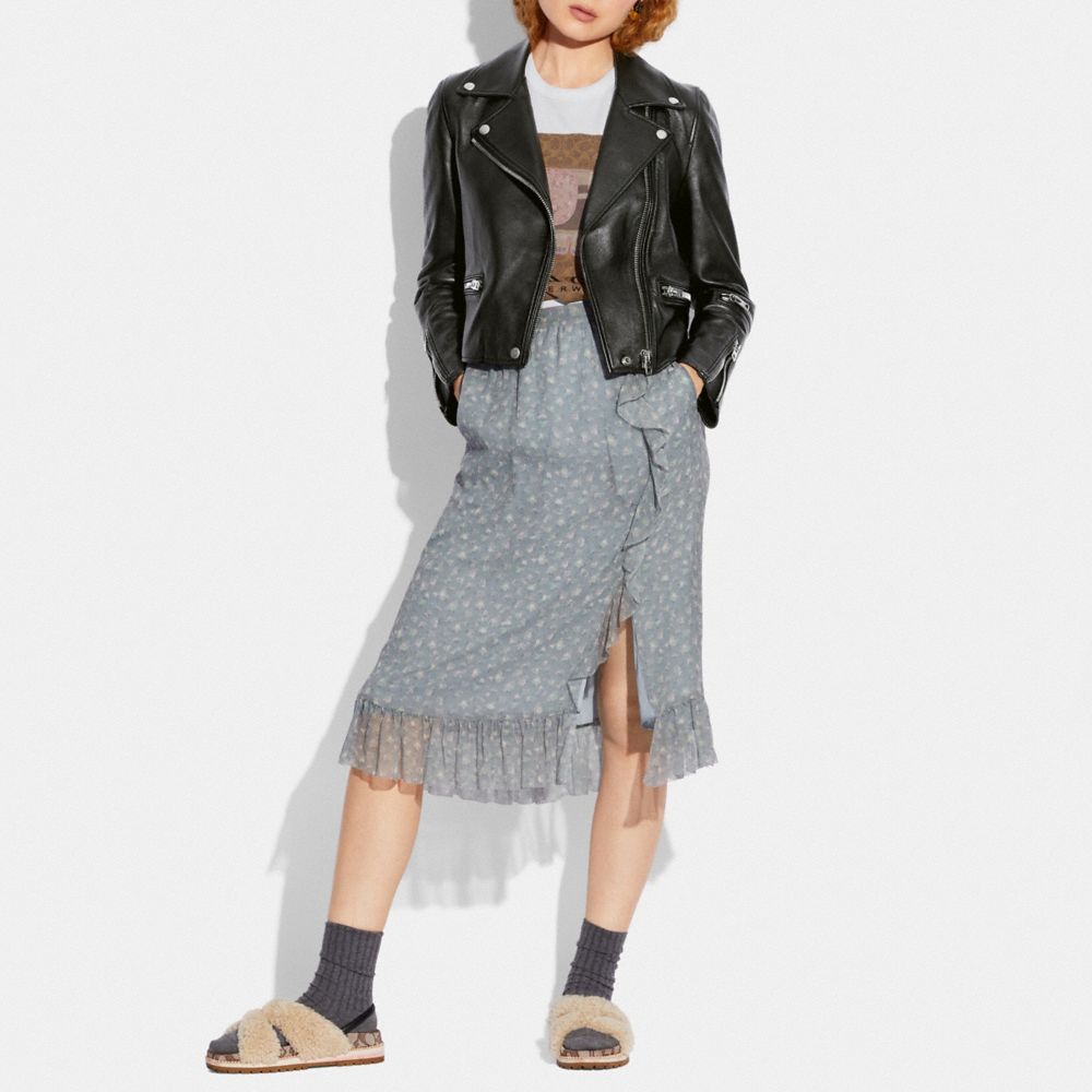 Veste Motard En Cuir