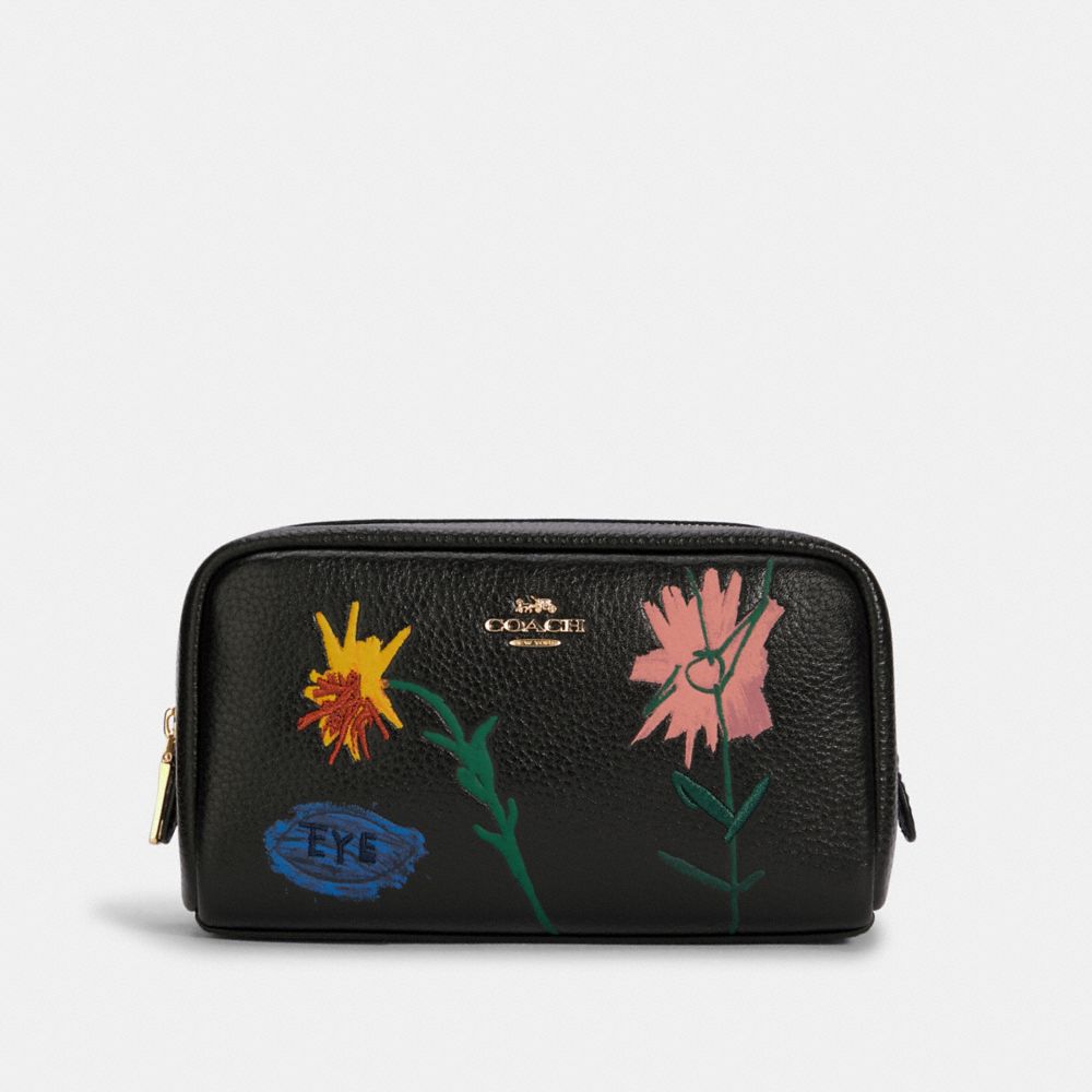 Coach X Jean Michel Basquiat Small Boxy Cosmetic Case