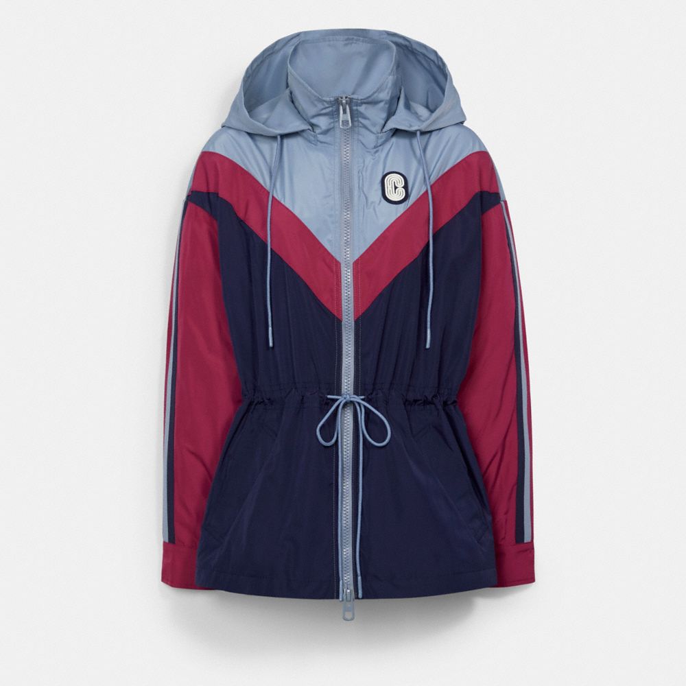 Convertible Chevron Windbreaker