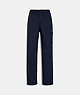 COACH®,FLAT FRONT CHINOS,NAVY,Front View