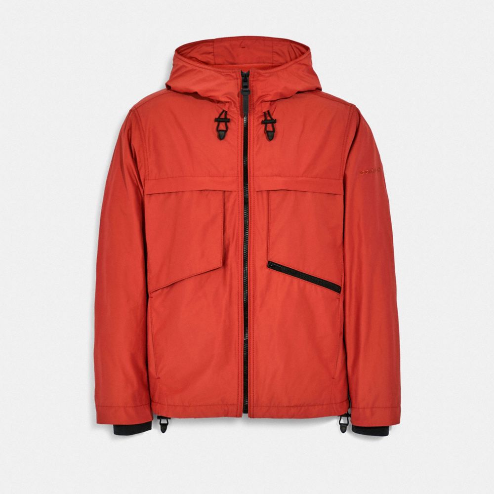 COACH®,Windbreaker,Nylon,Polyester,Windbreaker,Raincoat,Drawstring,Casual,,Front View