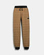 COACH®,ESSENTIAL JOGGERS IN ORGANIC COTTON,Organic Cotton,Tan Signature,Front View