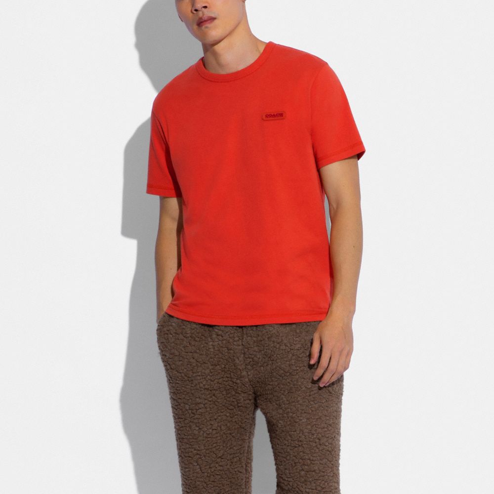COACH®,Essential T Shirt In Organic Cotton,,Scale View