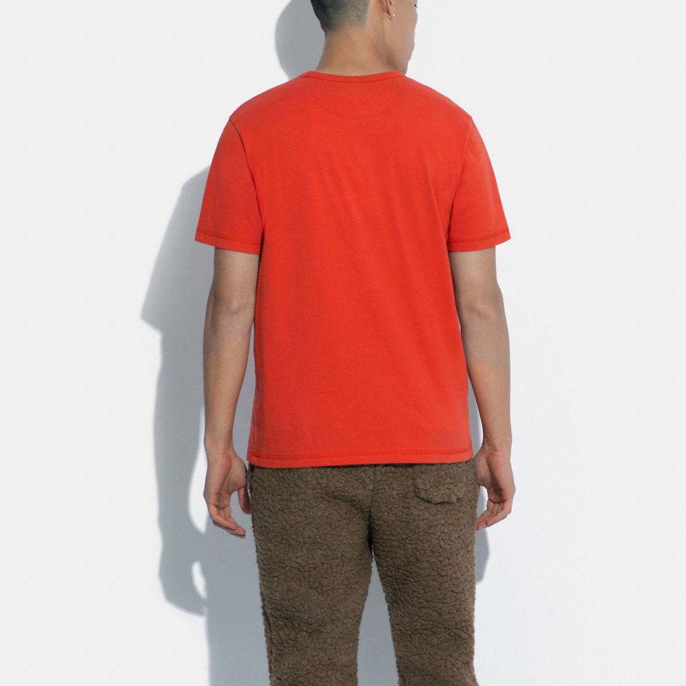 COACH®,Essential T Shirt In Organic Cotton,,Scale View
