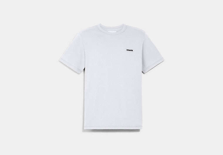 COACH®,ESSENTIAL T-SHIRT IN ORGANIC COTTON,Organic Cotton,White,Front View