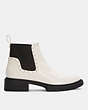 COACH®,LORY BOOTIE,Leather,Chalk,Angle View