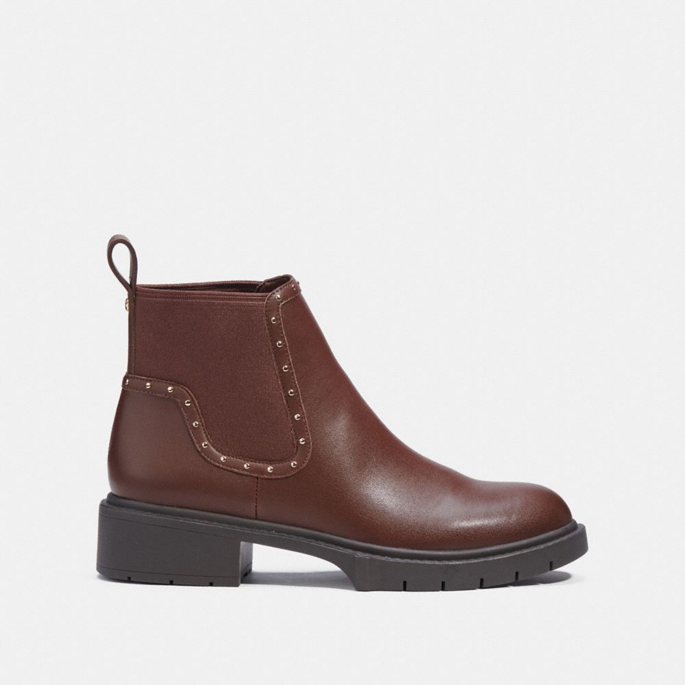 COACH®,LORY BOOTIE,Walnut Brown,Angle View