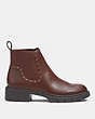 COACH®,LORY BOOTIE,Leather,Walnut Brown,Angle View