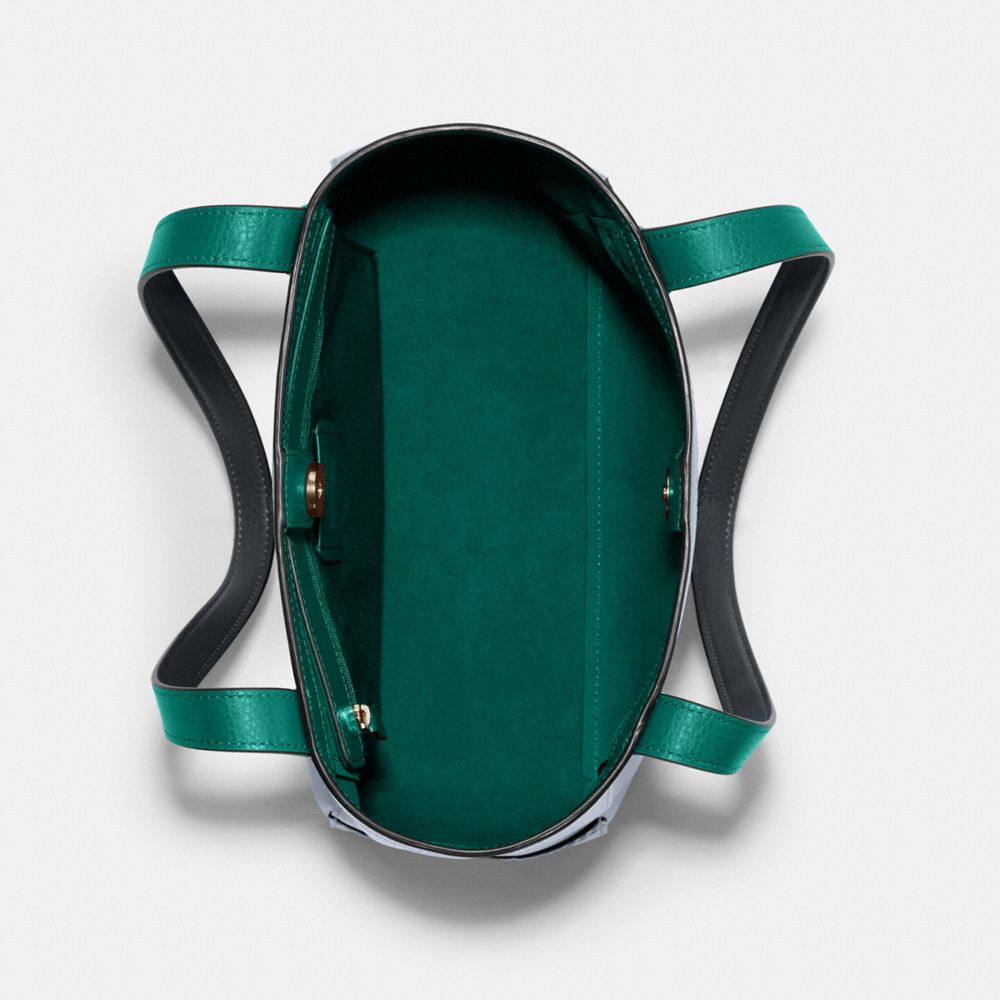 COACH®,Tote 27 In Colorblock With Horse And Carriage,,Inside View,Top View