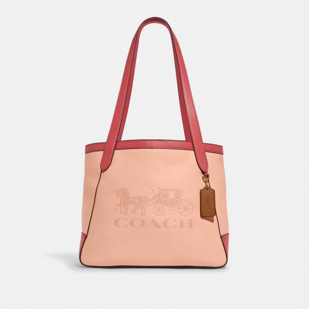 COACH® Outlet  Tote 27 In Colorblock With Horse And Carriage