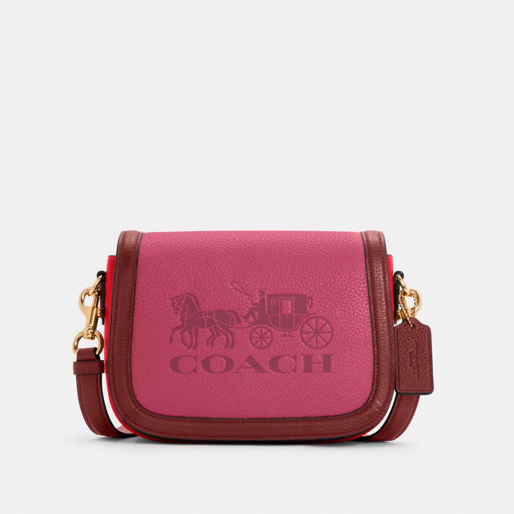 Coach Tote in Colorblock with Horse and Carriage