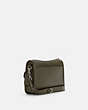COACH®,PENNIE CROSSBODY WITH COIN CASE,Pebbled Leather,Medium,Silver/Surplus,Angle View