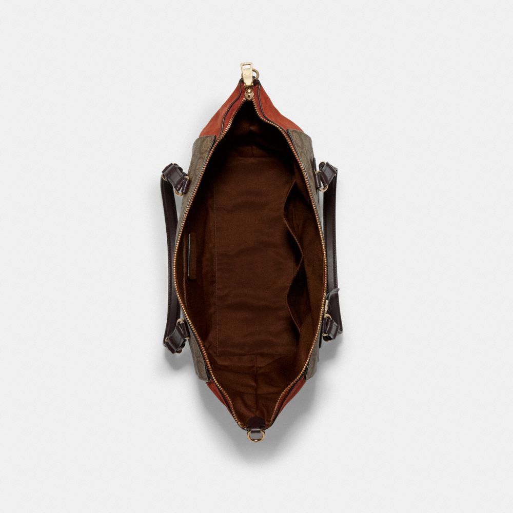 COACH®,Kleo Carryall In Signature Canvas,,Inside View,Top View