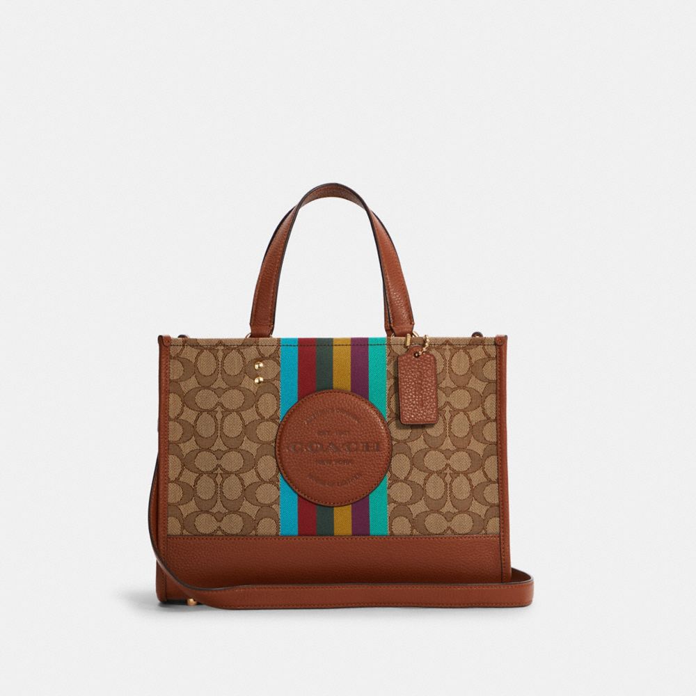 COACH® | Dempsey Carryall In Signature Jacquard With Stripe And