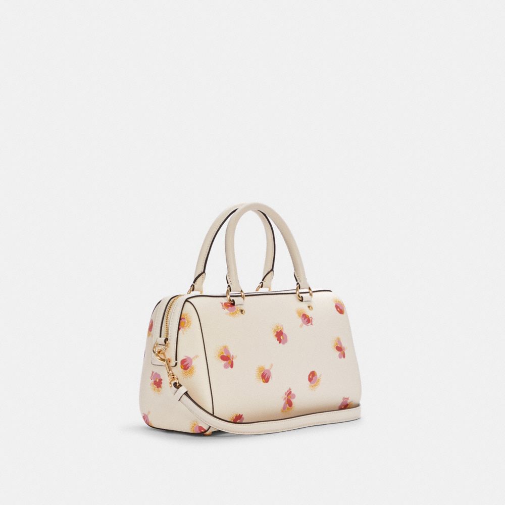 Coach Outlet Rowan Satchel In Signature Canvas With Mystical Floral Print