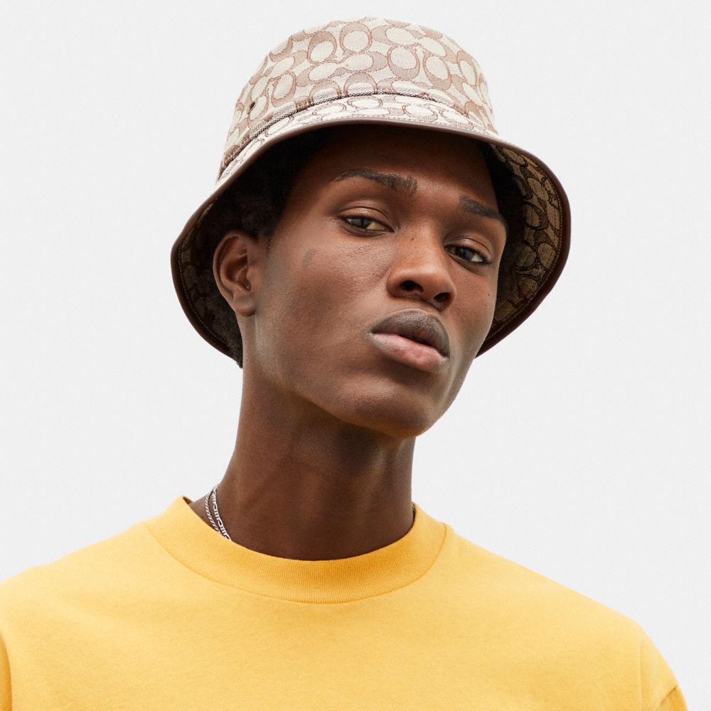 Signature Jacquard Bucket Hat | COACH®